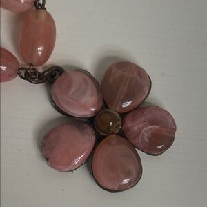 VINTAGE Flower pendant choker